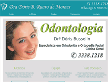 Tablet Screenshot of clinicadoris.com.br